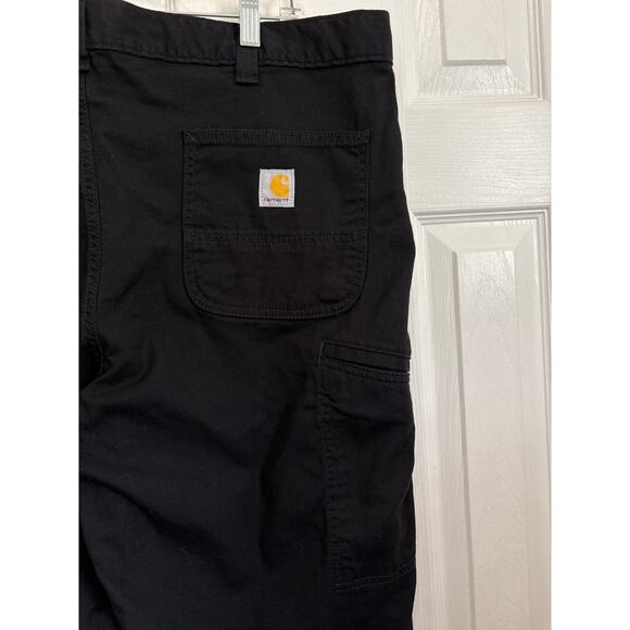 Carhartt Black Relaxed Fit Rugged Flex Work Pants 40x28 - Picture 8 of 12